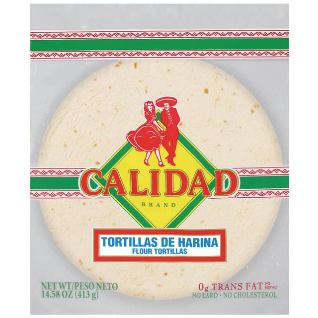 Calidad Soft Taco Flour Tortillas (8x 330g counts)