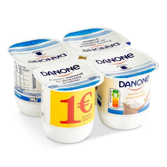 Yogur natural azucarado pack 4 unidades 120 g · DANONE