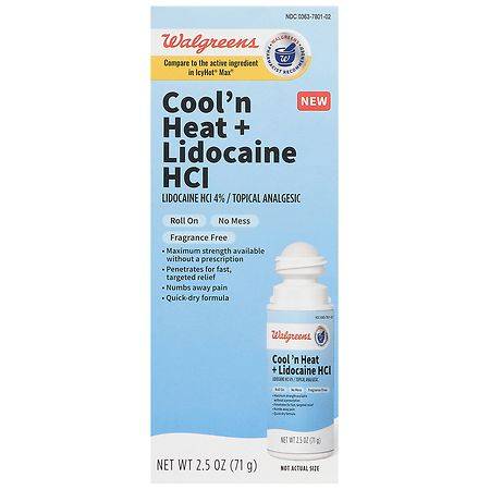 Walgreens Cool and Heat Lidocaine Roll on (2.5 oz)