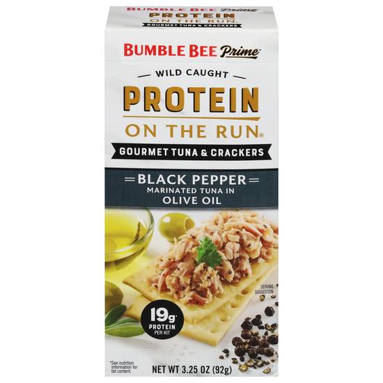 Bumble Bee Prime Olive Oil & Black Pepper Tuna Snack Kit