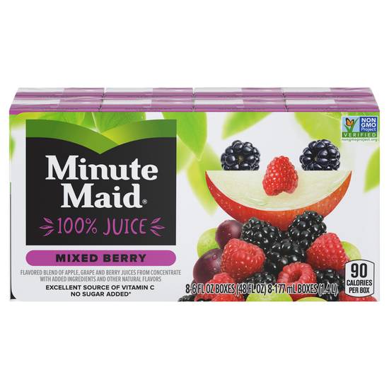 Minute Maid Mixed Berry Juice (8 ct, 6 fl oz)