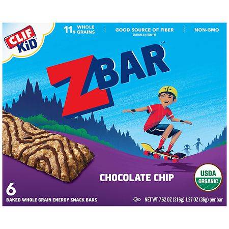 Zbar Soft Baked Whole Grain Snack Bars Chocolate Chip - 6.0 ea