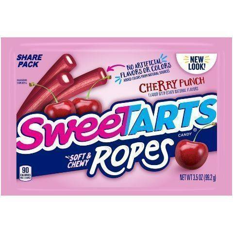 SweeTarts Soft & Chewy Ropes Cherry Punch Candy 3.5oz Bag