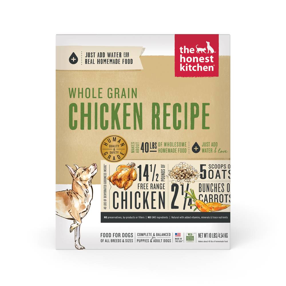 The Honest Kitchen Dehydrated Dog Food, Whole Grain-Chicken (10 lbs)