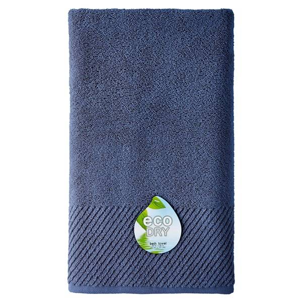 Eco Dry Bath Towel, 30 in x 54 in, Denim Blue