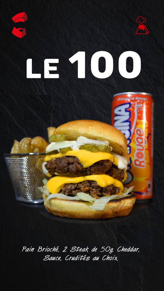Menu burger 100  