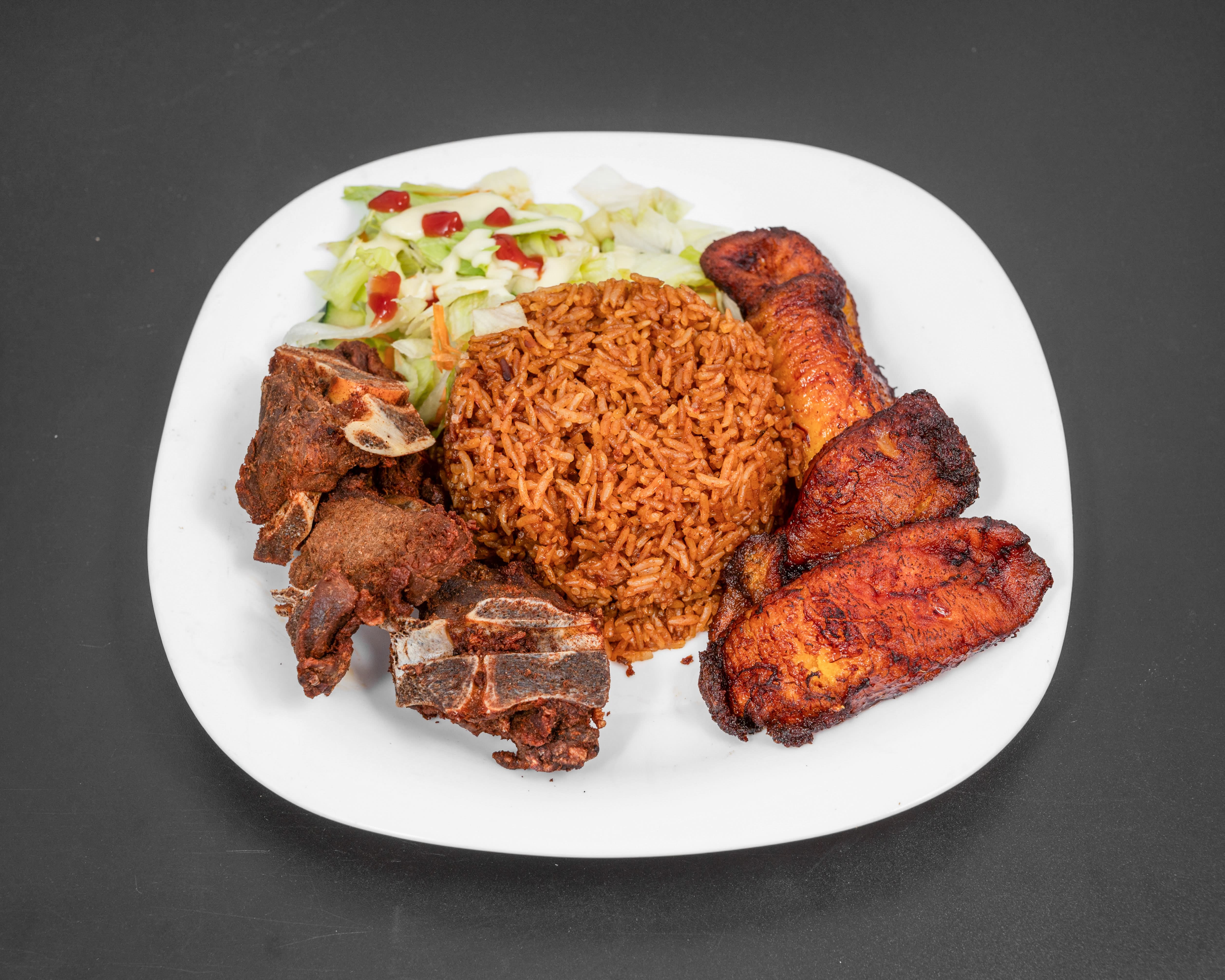 4) Jollof with Meat