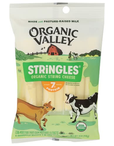 Organic Valley Organic Stringles Mozzarella String Cheese