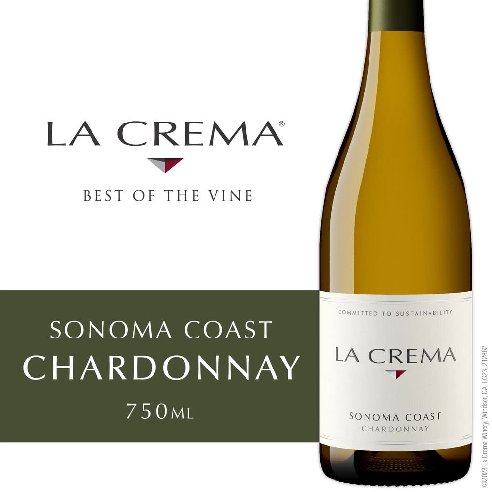 La Crema Sonoma Coast Chardonnay White Wine, 2016 (750 ml)