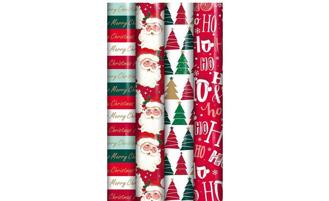 Christmas Contemporary Recyclable Gift Wrap 4m roll (407998)