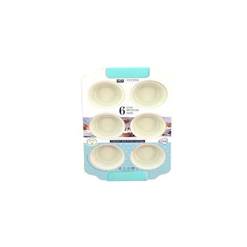 Iko Crema Collection 6 Cup Ceramic Muffin Pan (1 ct)
