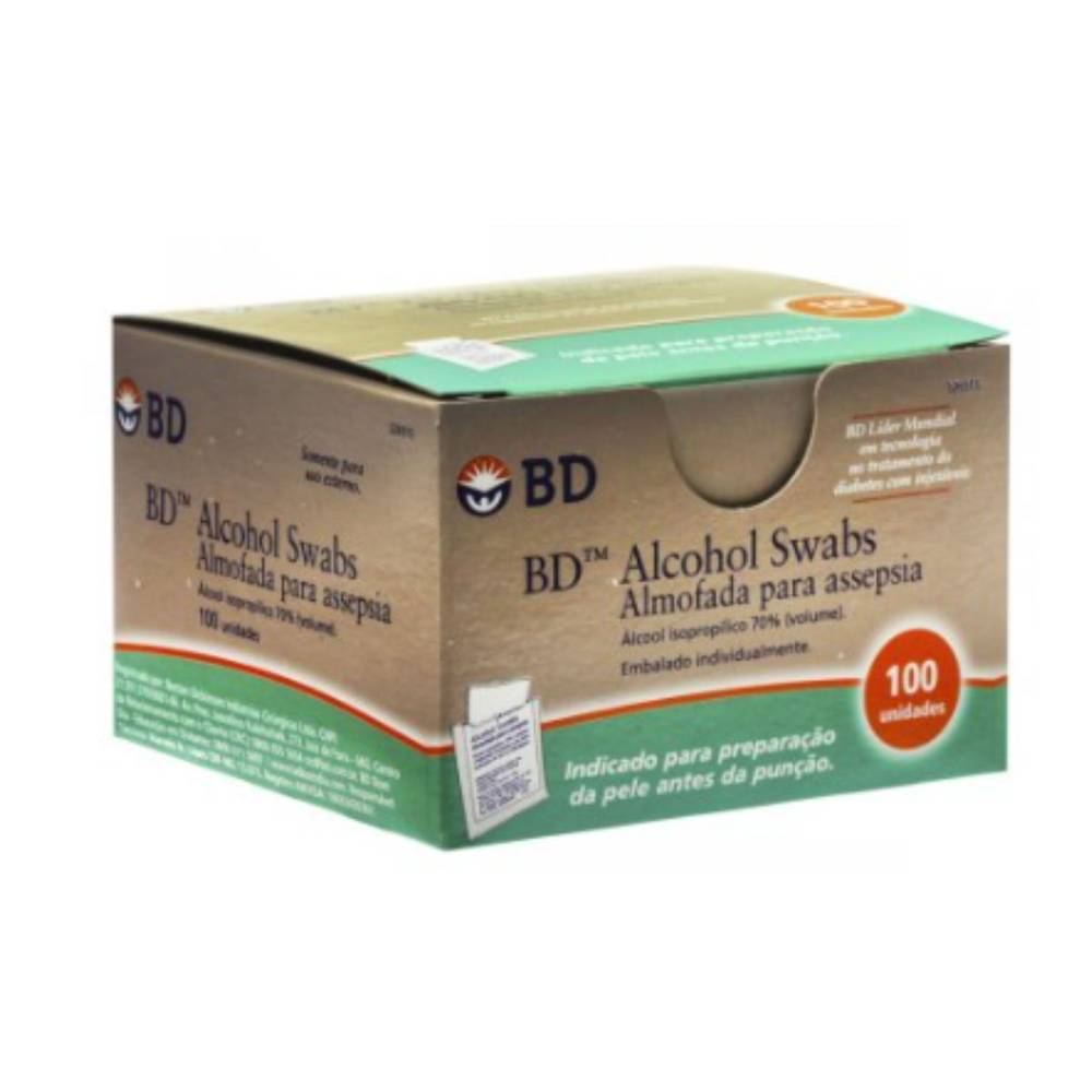 Alcohol swabs almofada para assepsia (100 unidades)