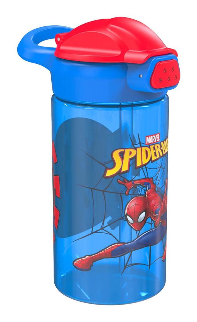 Zak! Kids Character Plastic Water Bottle With Flip Straw Lid 16 Oz 4 Assorted Styles