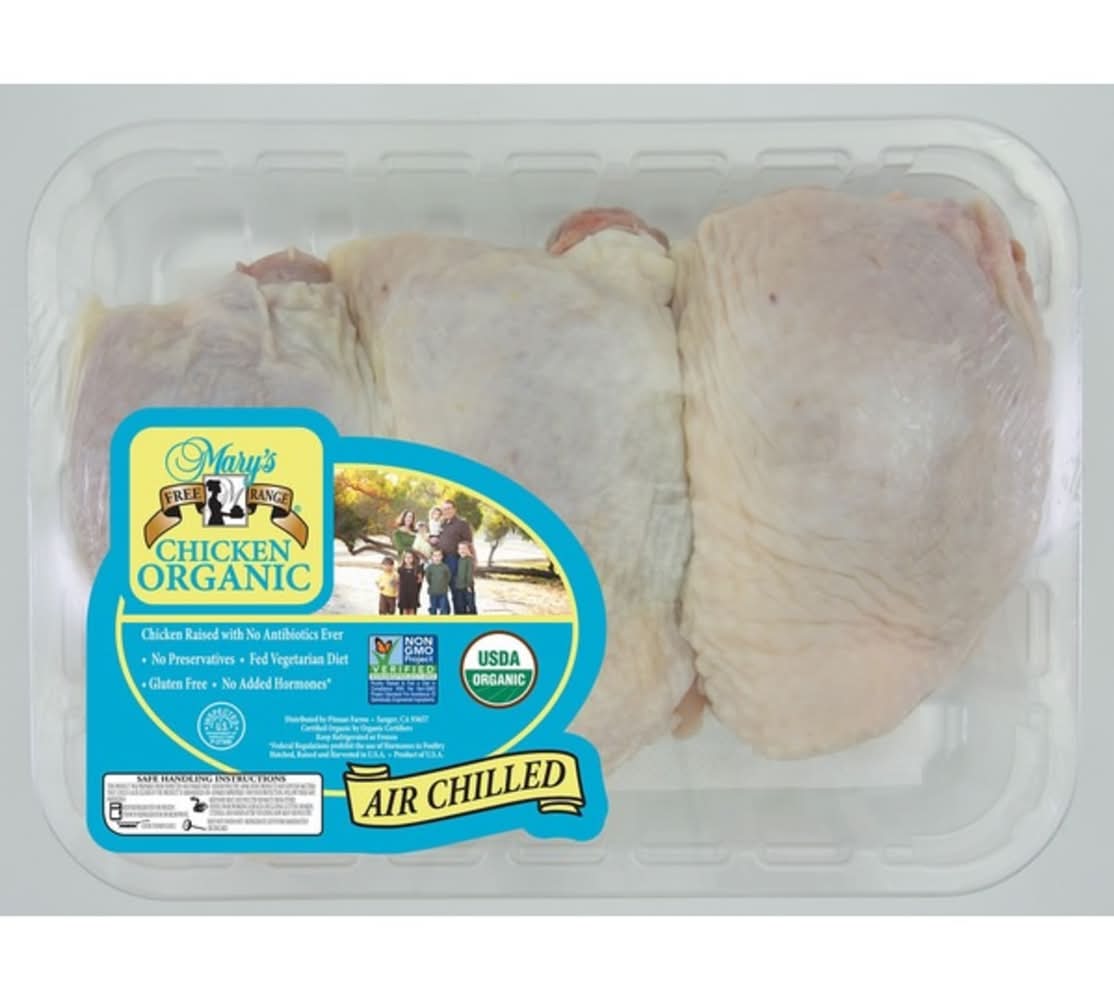 Marys Chicken Og Bone-In Skn Chkn Thgh Tray