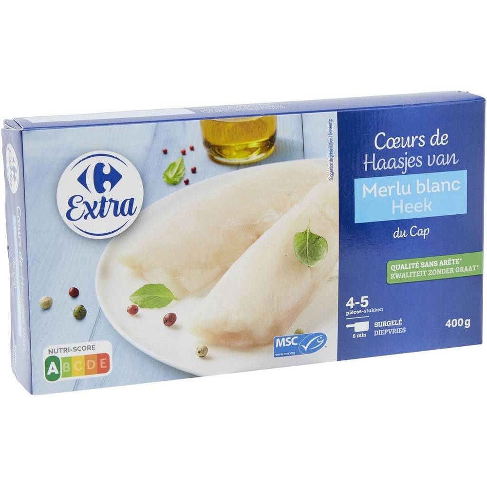 Merlu blanc du Cap CARREFOUR EXTRA - la boite 400g