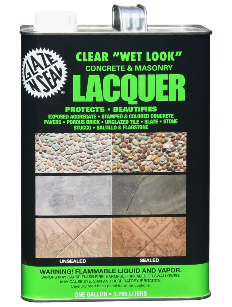 Glaze 'N Seal Clear Solvent-based High-gloss Ready-to-use Concrete sealer ( 1-gallon )