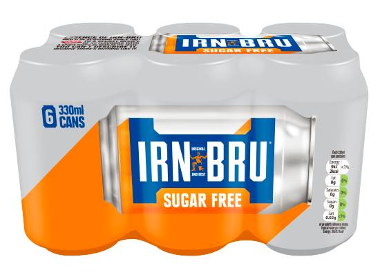 IRN-BRU Sugar Free Soft Drink (6 x 330ml)