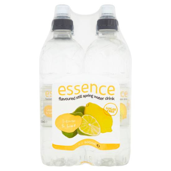 Essence Lemon & Lime Flavoured Still Spring Water Drink (4 ct, 500ml)