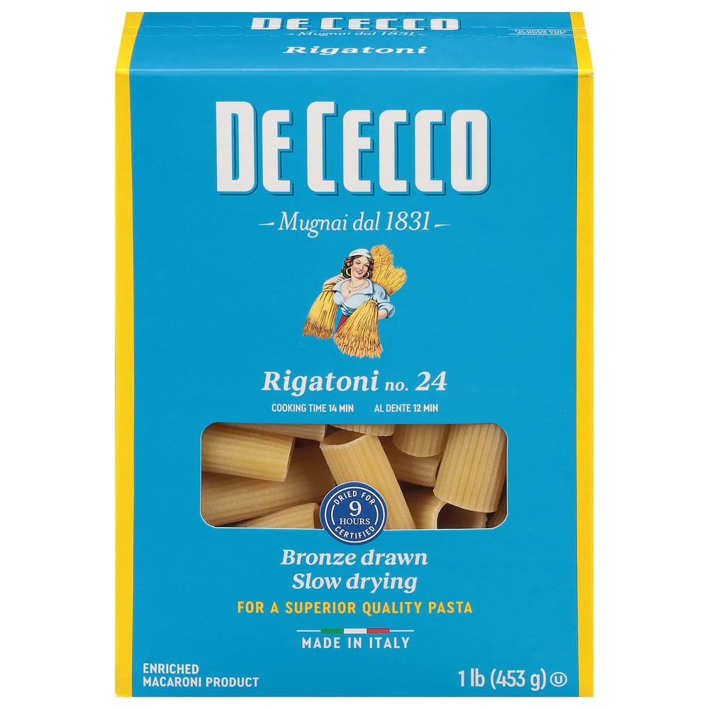 De Cecco Rigatoni No. 24 Pasta