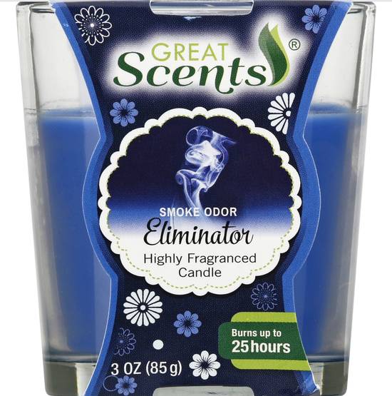 Great Scents Smoke Odor Eliminator Candle (1 candle)