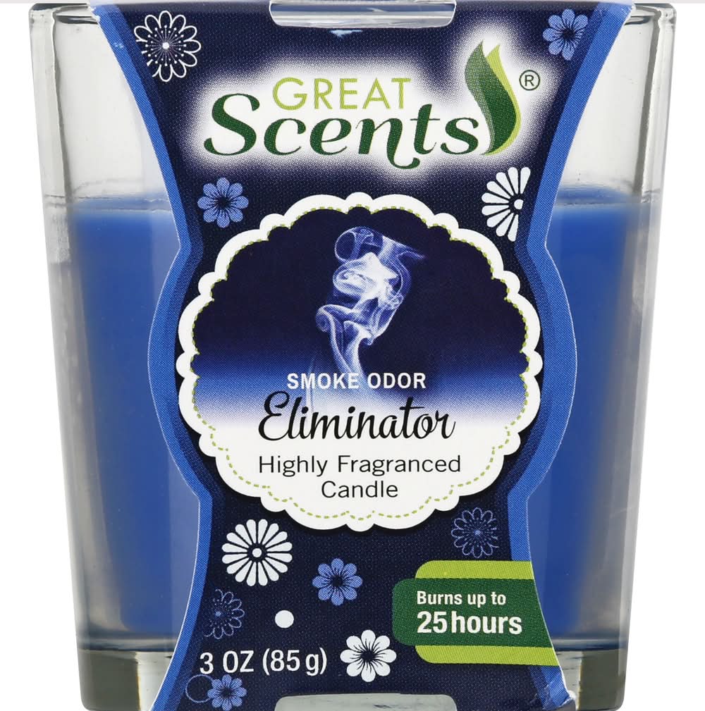 Great Scents Smoke Odor Eliminator Candle (3 oz)