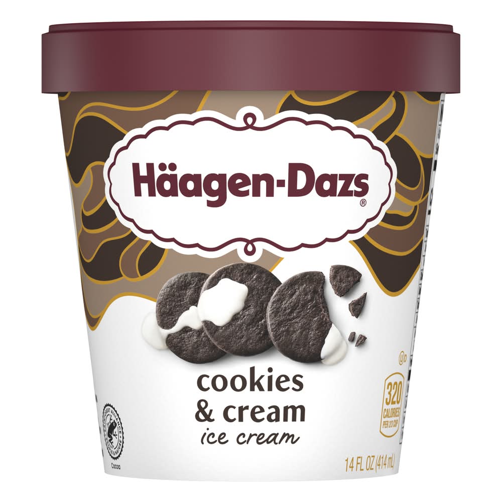 Häagen-Dazs Ice Cream, Cookies & Cream (14 fl oz)