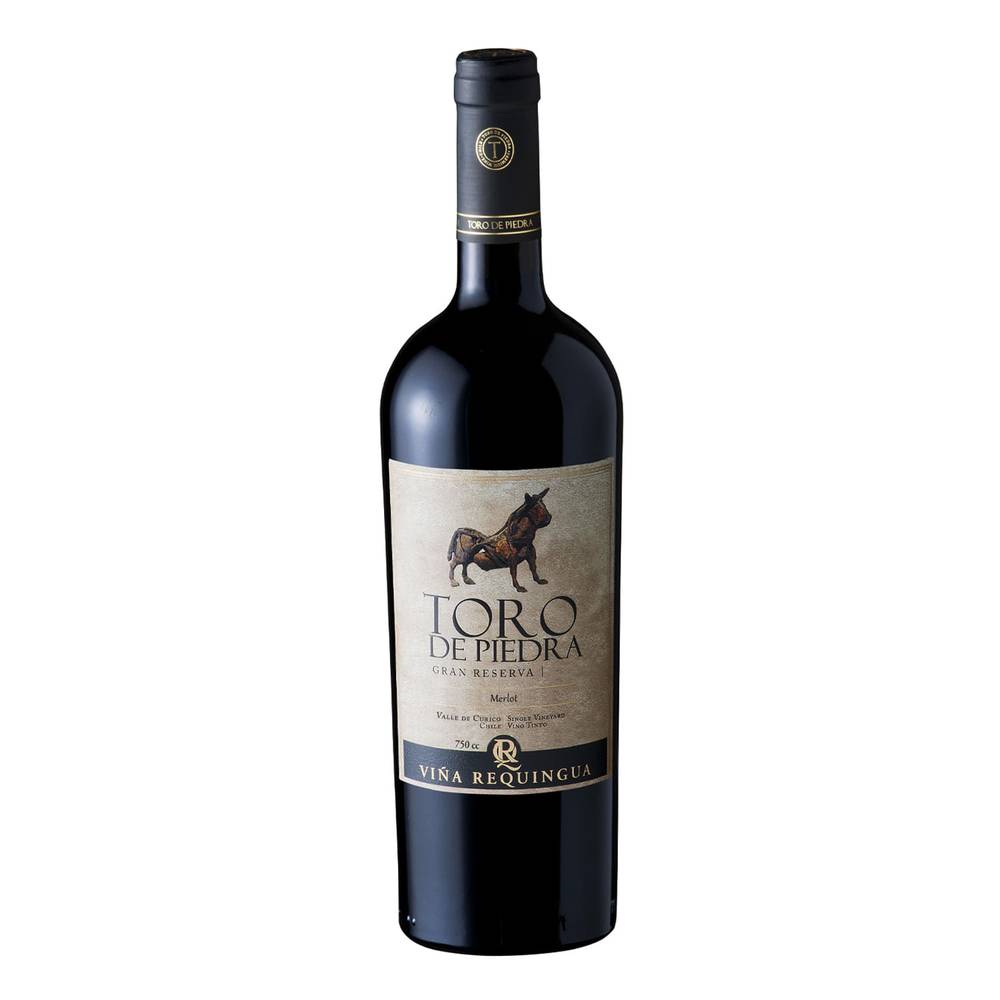 Requingua vino merlot toro de piedra gran reserva (botella 750 ml)