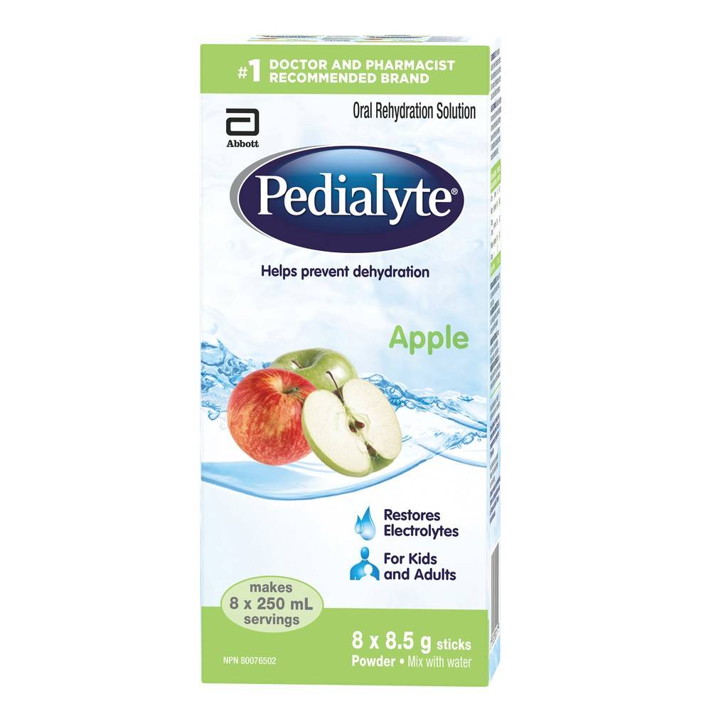 Pedialyte Electrolyte Powder Sticks Apple