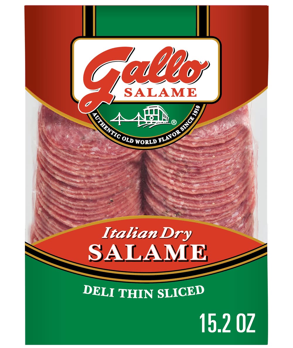 Gallo Salame Deli Thin Sliced Italian Dry Salami (15.2 oz)