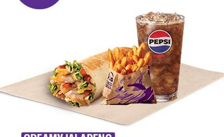 Crispy Chicken Burrito Large Meal