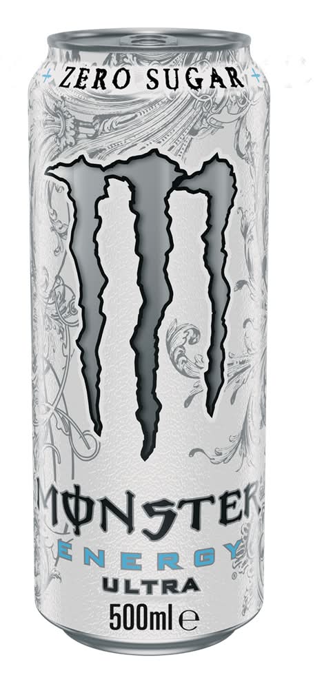 Monster - Bebida energética ultra white, garrafa de 500 ml