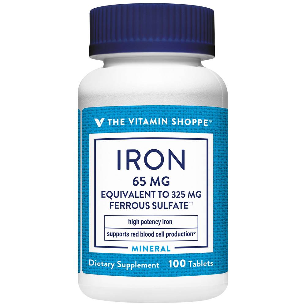 High Potency Iron – 65 Mg – Equivalent To 325 Mg Ferrous Sulfate