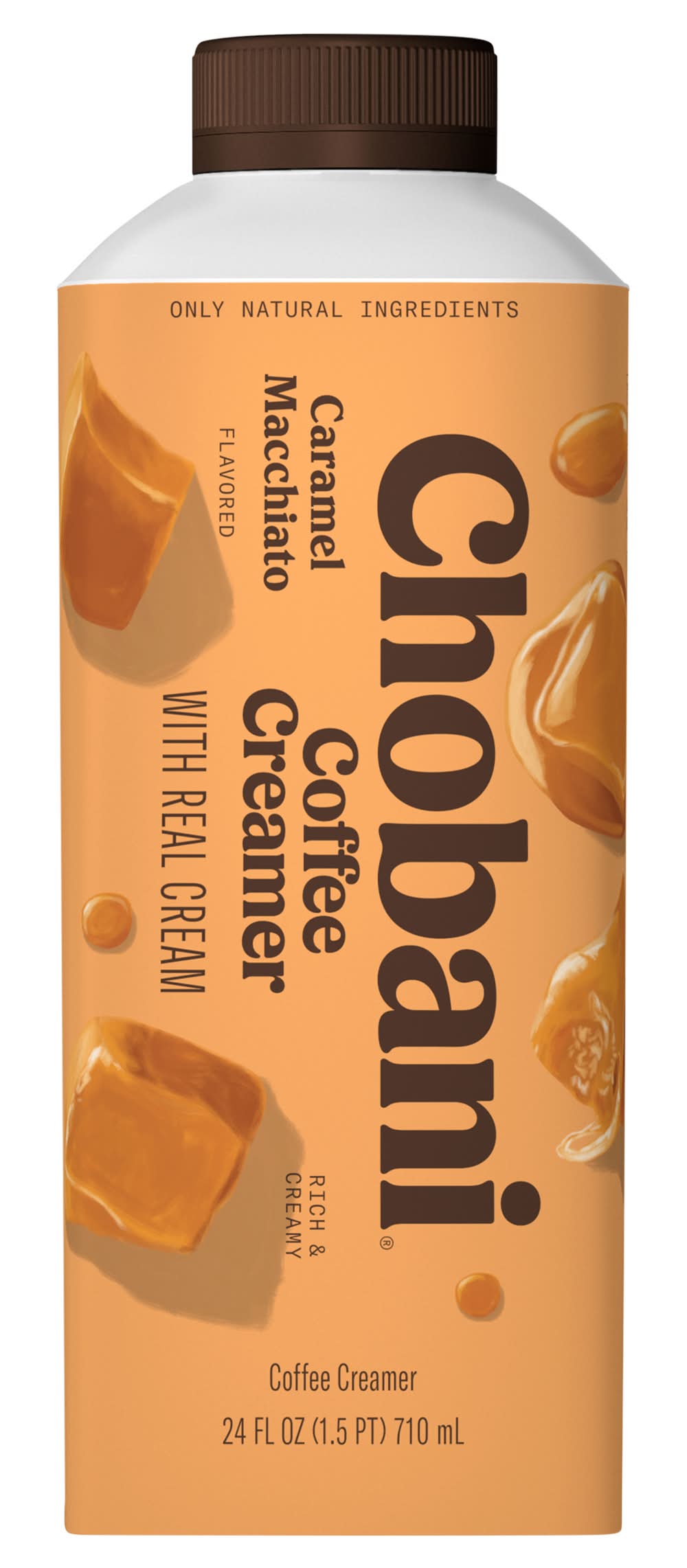 Chobani Coffee Creamer With Real Cream, Caramel Macchiato (24 fl oz)