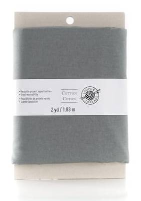 Loops & Threads Charcoal Cotton Fabric Bundle (2 yd )