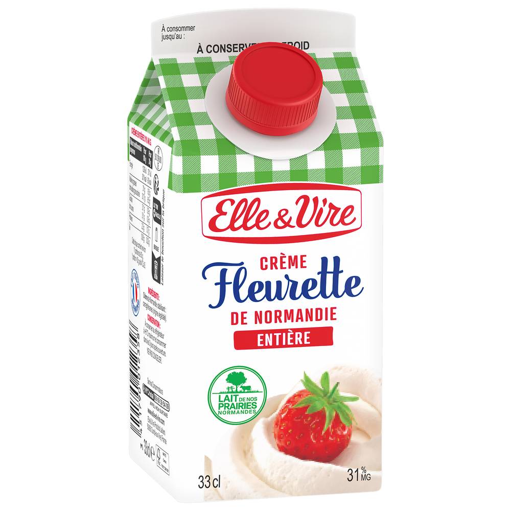 Elle & Vire - Crème fléurette entiére (33 cl) (335g)