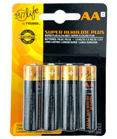 24/7 Life Super Alkaline Plus Aa Batteries (8 ct)