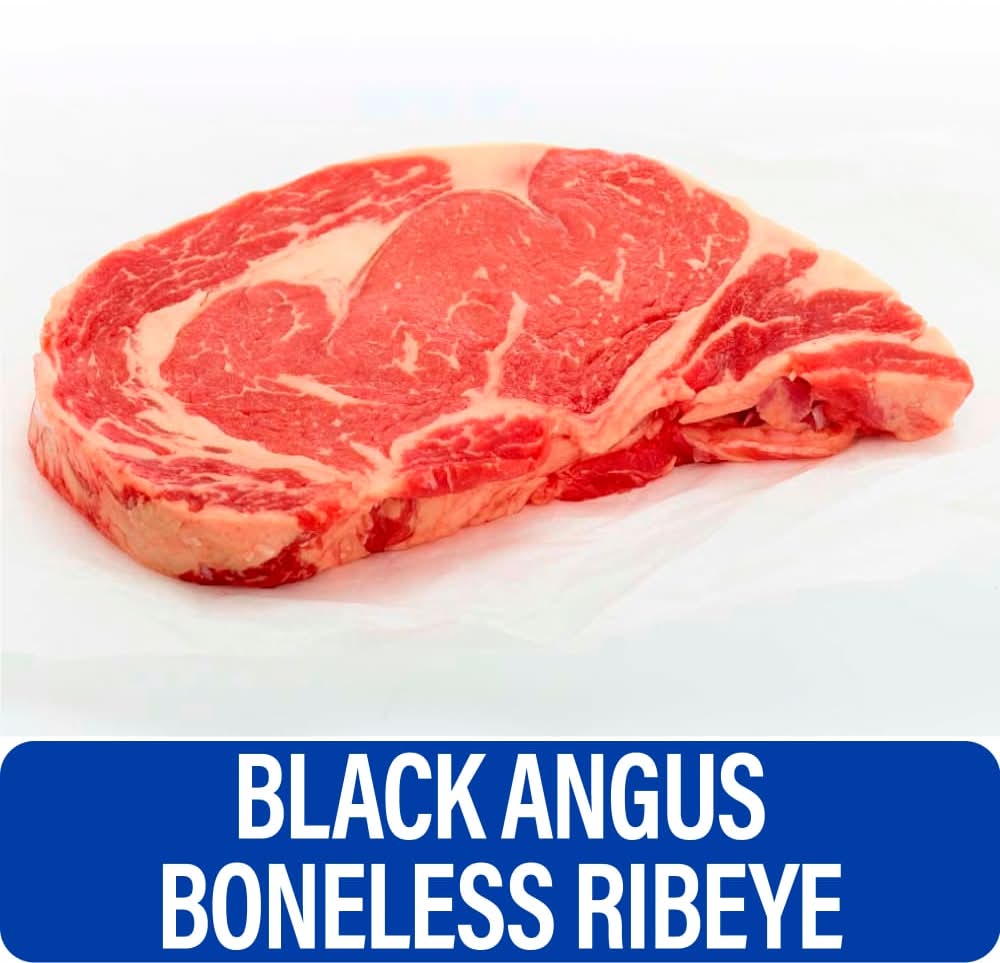 Choice Boneless Black Angus Beef Ribeye Steak (1 Steak)