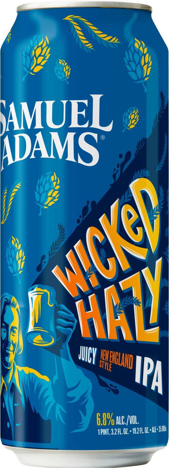 Samuel Adams Wicked Hazy Juicy New England Style Ipa Beer (19.2 fl oz can)