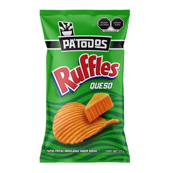 Ruffles · Papas fritas onduladas, queso (278 g)