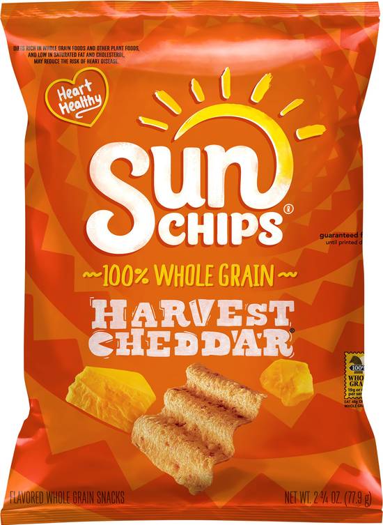 Sun Chips Harvest Cheddar 100% Whole Grain Snacks