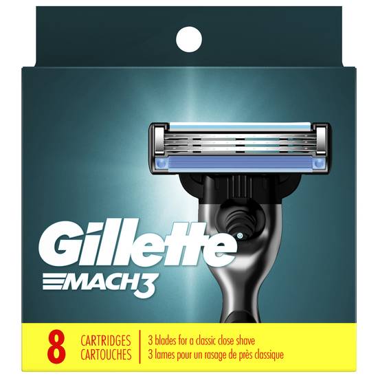 Gillette Mach 3 Razor Cartridges (8 ct)