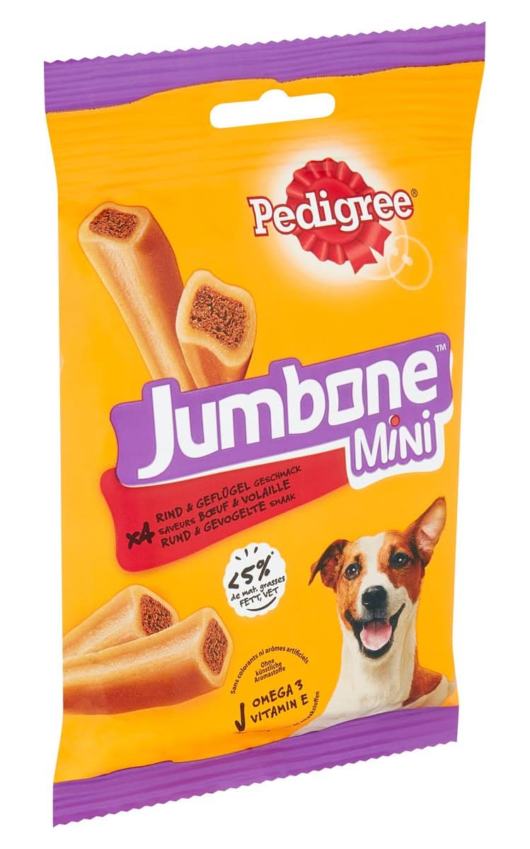 Pedigree Jumbone Mini Bœuf & Volaille 4 Pièces 160 g