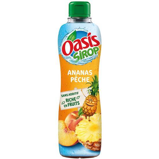 Sirop ananas pêche - oasis - 60 cl