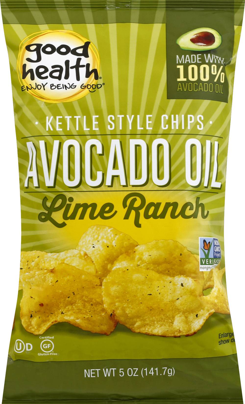 Good Health Lime Ranch Avocado Oil Kettle Style Chips (5 oz)