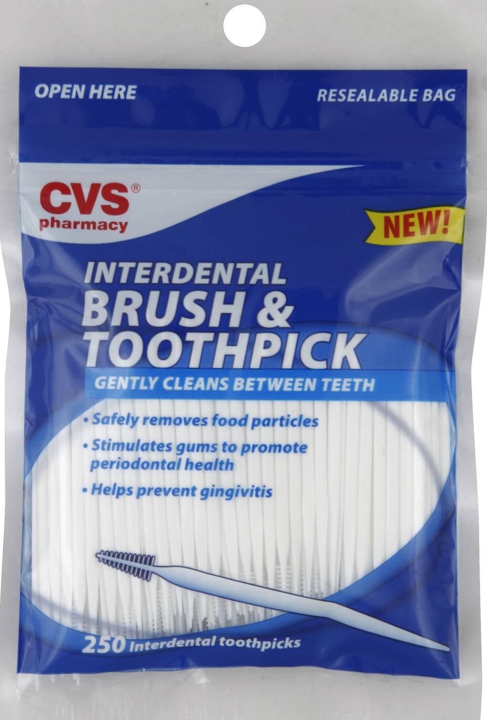 CVS Pharmacy Interdental Brush & Toothpicks (250 ct)