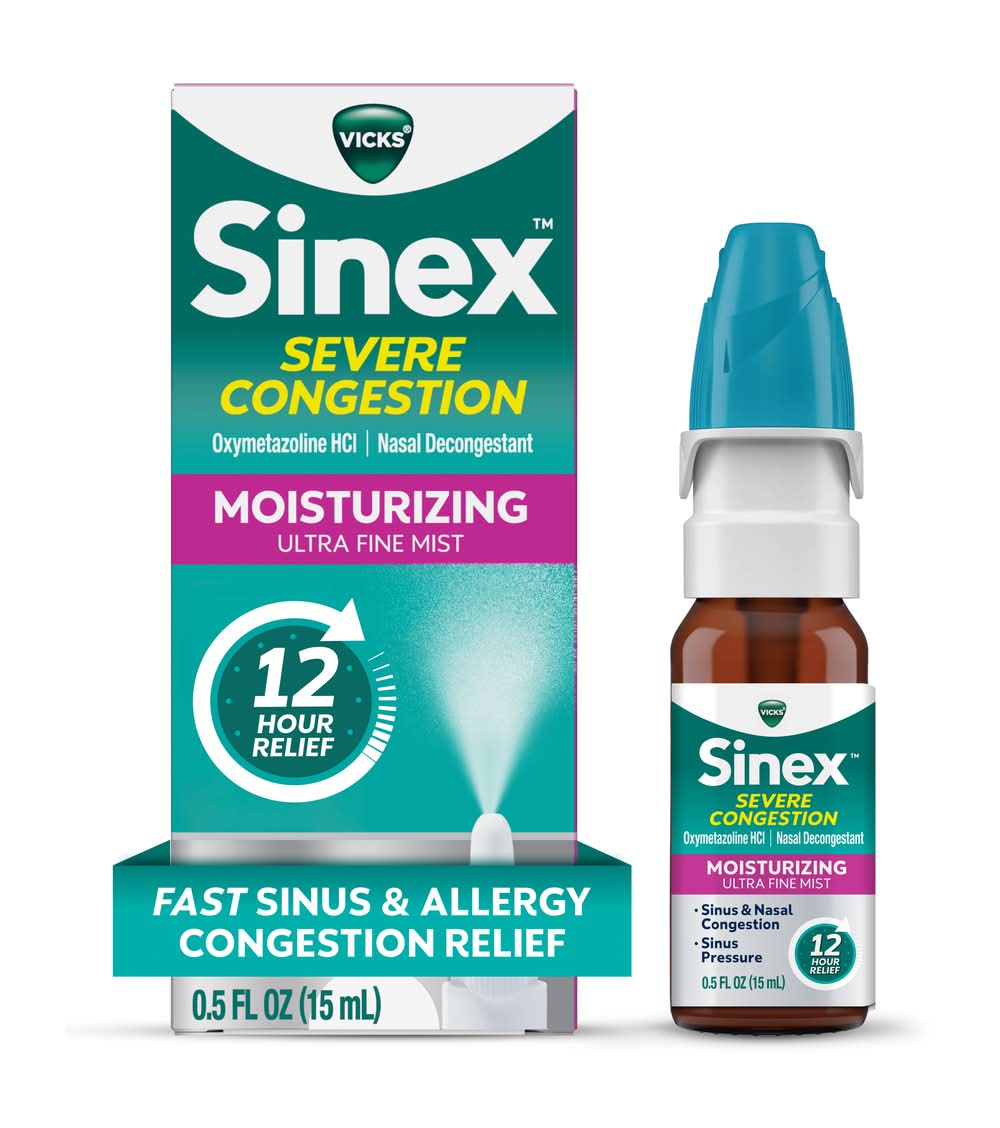 Vicks Sinex Severe Moisturizing Ultra Fine Mist Nasal Decongestant (0.5 fl oz)