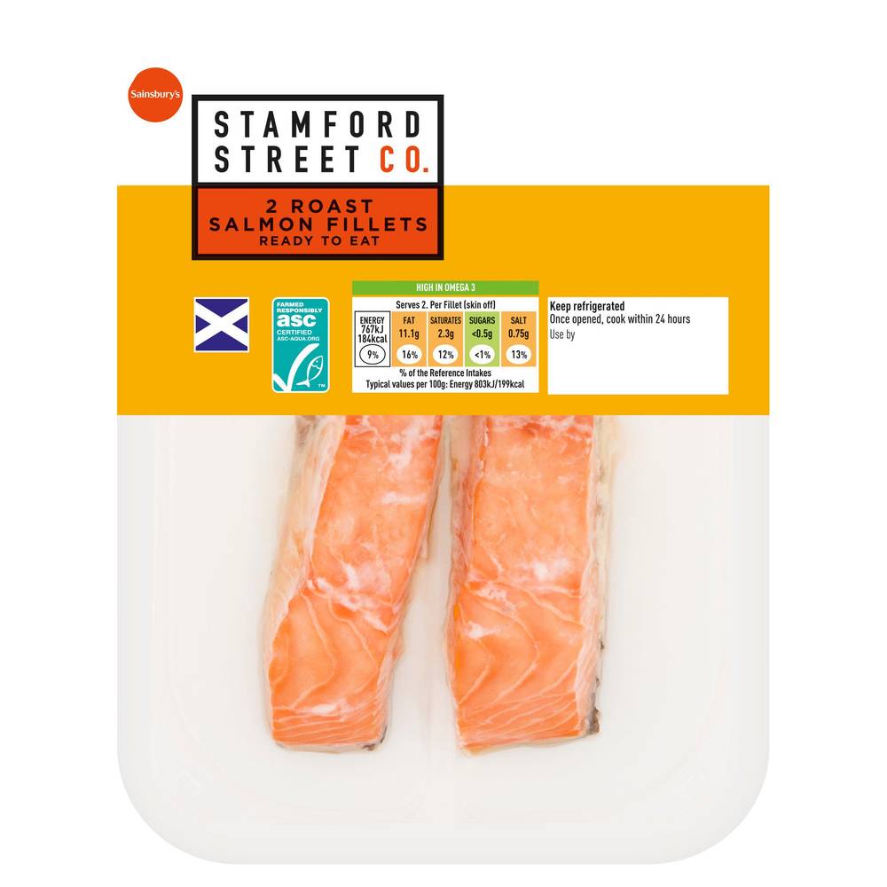 Stamford Street Co. Roast Salmon Fillets x2 185g