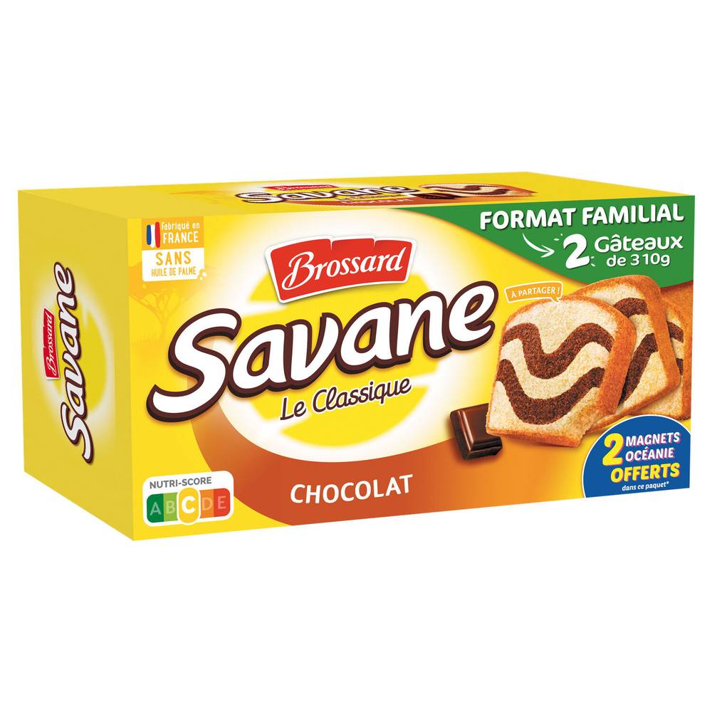 Brossard - Savane gâteaux le classique chocolat (2 pièces)