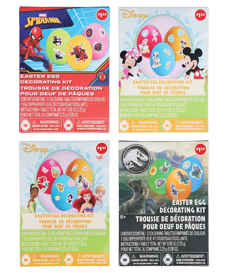 Licensed Character Easter Egg Dying Kits