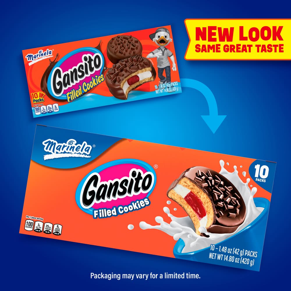 Marinela Gansito Filled Cookies (10 x 1.48 oz)
